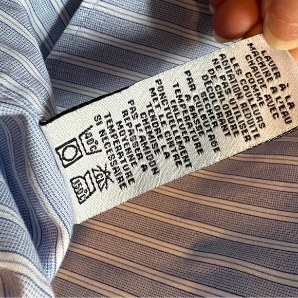 Forsyth of Canada Dress Shirt Button Up Men's Tailor fit Sleeve size 34/35- 18.5 - Picture 7 of 8